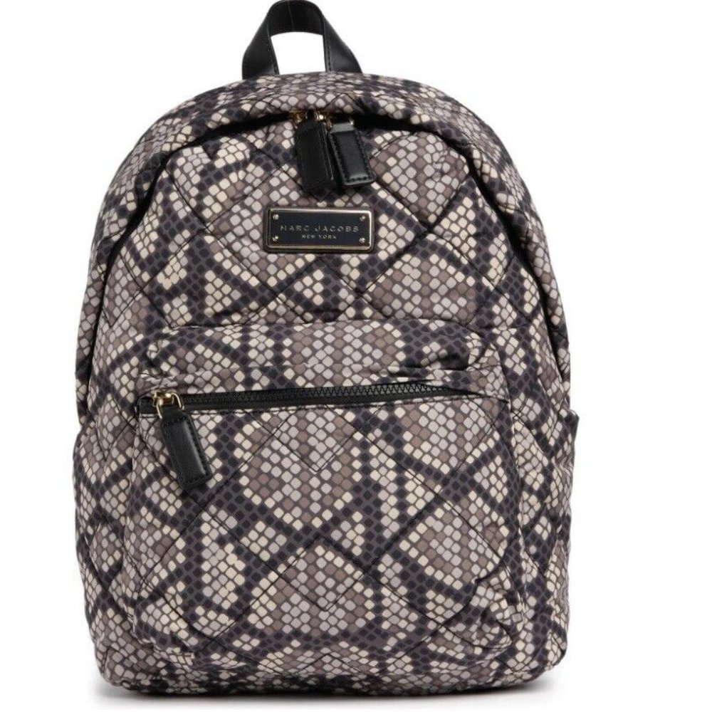 NWT Marc Jacobs Quilted Nylon Printed Backpack